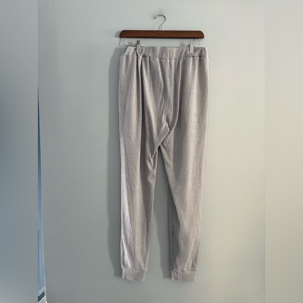 Allfenix • Beige Ribbed Sweatpants - Picture 2 of 2